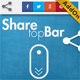 Social Share top Bar AddOn - WordPress